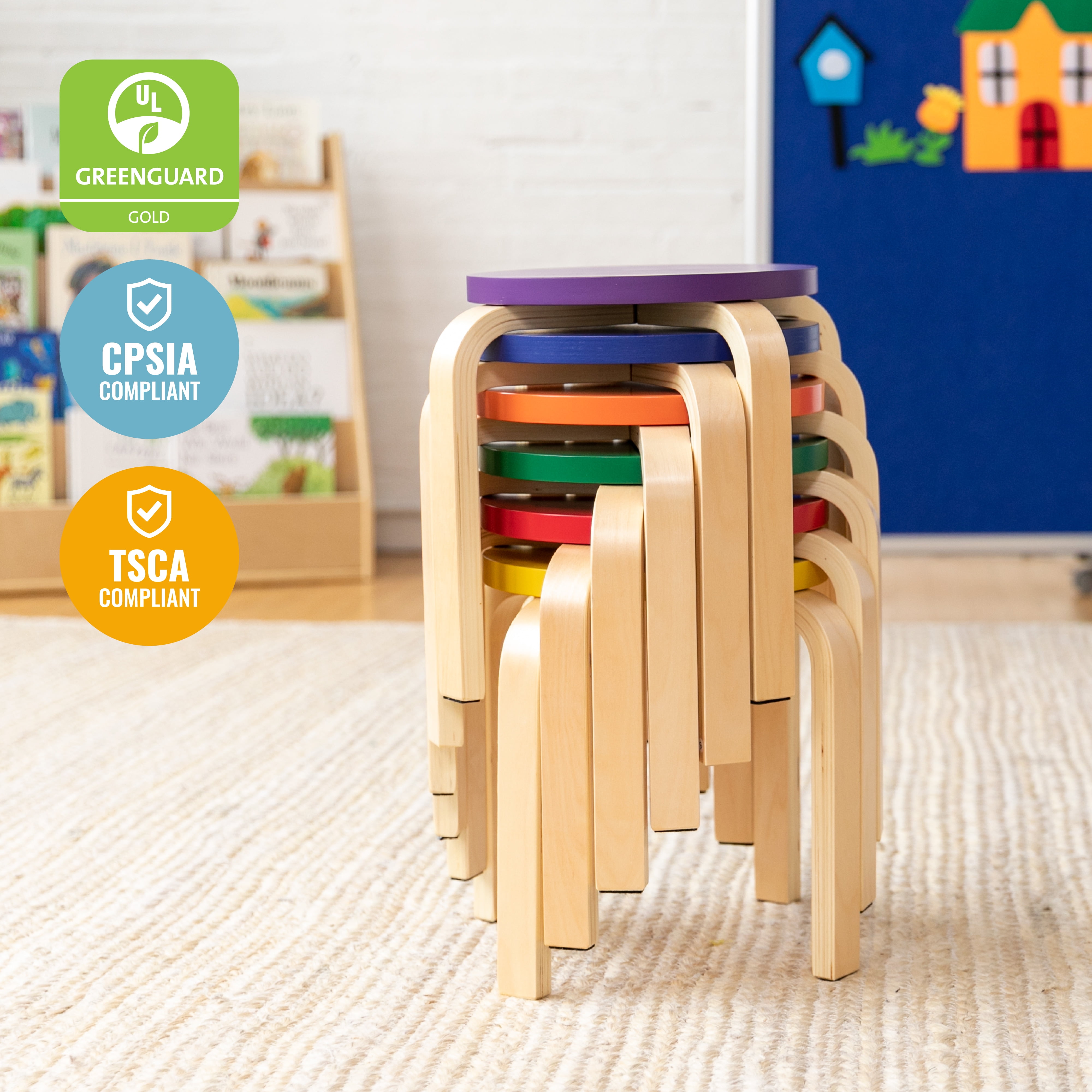 Bentwood stacking cheap stool
