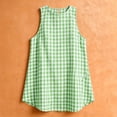 thumbnail image 4 of QQZ Summer Dresses for Women Cotton Casual Maxi Dress Beach Vacation Long Sundresses Plaid Striped, 4 of 9