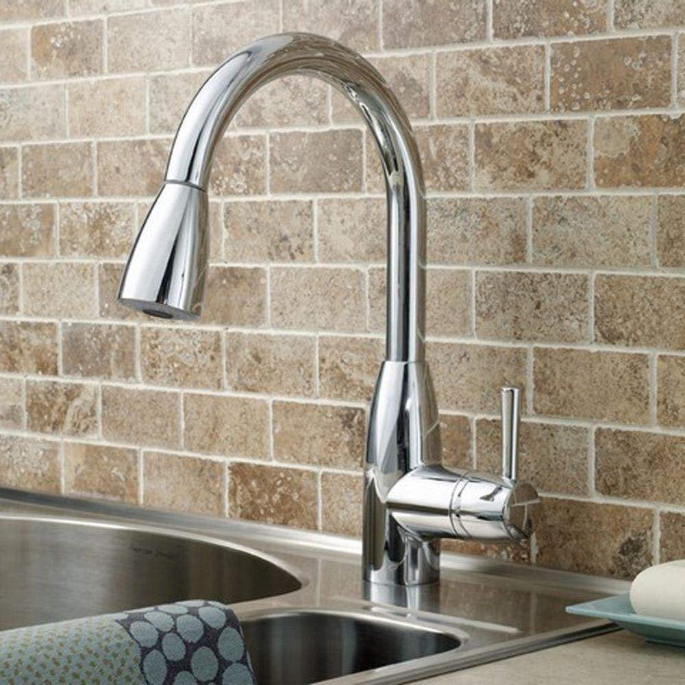 American Standard Fairbury Single Handle Pull Down Sprayer Kitchen Faucet In Chrome
