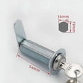 thumbnail image 1 of Extra long cam lock with key, weatherproof lock, 54mm, 1 of 4