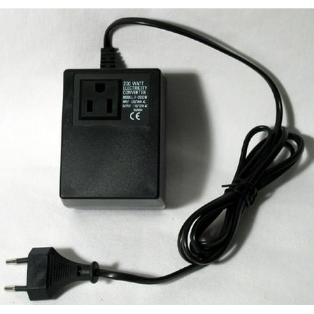 CONVERTER TRANSFORMER 240 TO 110 200W STEP DOWN ADAPTER VOLATAGE WATT POWER 