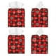 thumbnail image 2 of Fotbe Snowflakes On A Buffalo Plaid Porta Pañuelos Decorativo de Cuero, Caja Cuadrada Moderna para Pañuelos Faciales, Organizador y Dispensador 5x5x5'', 2 of 7