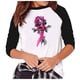 thumbnail image 1 of Camisas de manga larga ligeras con cuello redondo a la moda para mujer Pompotops  FGAJ8882, 1 of 7