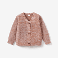 thumbnail image 1 of PatPat Toddler Girl Button Design Waffle Knit Sweater Cardigan Khaki Size 4-5 Years, 1 of 1