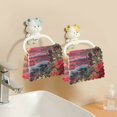 thumbnail image 6 of Qxltty Volcanic Island Kitchen Towels Set of 6 Ultra Soft Absorbent Quick Drying Dish Cloths 11 x 11in, 6 of 9