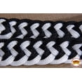 thumbnail image 5 of Hilason Braided Poly Barrel Racing Contest Reins Flat 1" X 8Ft Black/White, 5 of 8
