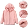 thumbnail image 3 of GYRATEDREAM Toddler Polar Fleece Jacket Hooded Baby Boys Girls Autumn Winter Long Sleeve Thick Warm Outerwear, 3 of 9