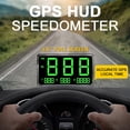 thumbnail image 1 of Multifunction Car Headup Display GPS Digital Speedometer with 4.5 Inch LED Digital Display Support MPH KM/H Overspeed Alarm Fatigue Driving Reminder Speed/Mileage/Altitude/Time, 1 of 7