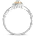 thumbnail image 2 of beryl_creation 2.40 Ct Round Cut White Diamond Flower Promise Engagement Wedding Ring 14k White Gold Finish For Women's & Girls-10, 2 of 3