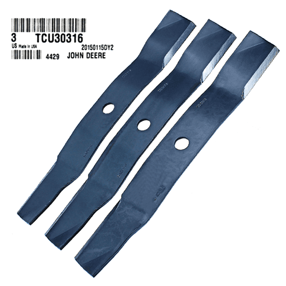 John Deere Original Equipment Mower Blades #TCU30316 (Set of 3)