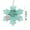 K, variant on Coastal Christmas Tree Ornament,2D Acrylic Sea Glass Christmas Tree Hanging Decor, Christmas Pendants Decor with Rope, for Sea Lovers, Xmas Tree Friendship Keepsake Decor 3.15 Inch