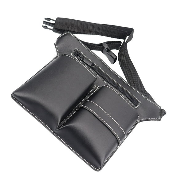 WASHWEPE 1Set Black Barber Kit Carrying Bag for Professional Use and Easy to Carry Design