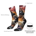 thumbnail image 4 of Fuzoiu Abstract Lion Painting Print Athletic Crew Socks for Men & Women,Casual Crew Socks,Above Ankle Crew Socks for Business, Casual, 4 of 6