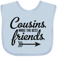 thumbnail image 3 of Inktastic Cousins Make the Best Friends with Arrow Boys or Girls Baby Bib, 3 of 4