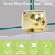 thumbnail image 3 of Elegant Gold Glass Door Lock Latch with Keys for Display Case Wine Cellar, 3 of 4