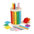 thumbnail image 1 of Juguete sensorial educativo de clasificación de colores, juguete de clasificación de formas y colores, juego de combinación de mesa ocupada para, 1 of 9
