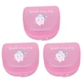 thumbnail image 2 of Estuche para dentaduras postizas BuyWeekMX 3 piezas Acabado de lujo, 2 of 9