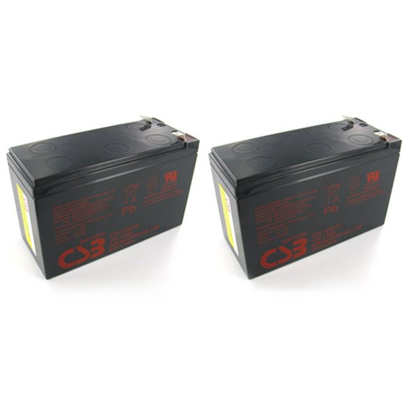 Pair of CSB GP1272 F2 12 Volt 7.2 Ah OEM Sealed Lead Acid Battery