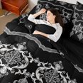 thumbnail image 4 of Feelyou Tribal Western Damask Bedding Comforter Set 7pcs, Bohemian Flower Floral Queen Bedding Sets, Mid Century Fashion Reversible Queen Sheet Sets, Microfiber Bedroom Decor, 4 of 7