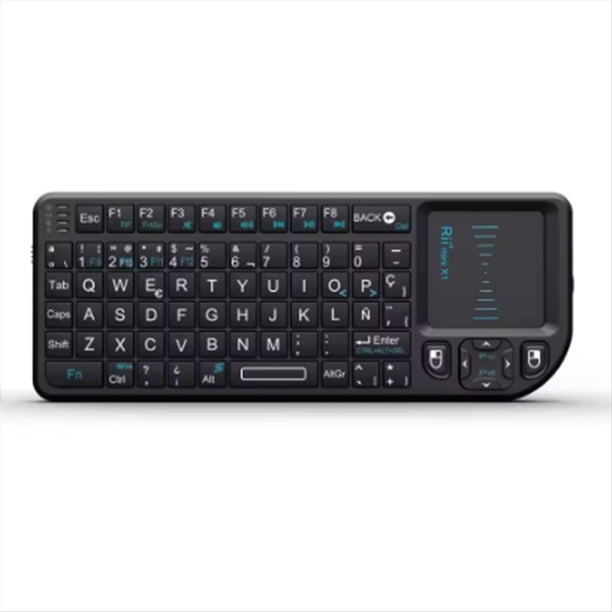 Teclado Inalámbrico Air Mouse de 2,4 GHz con Panel Táctil para TV, Android, Mini PC y Portátil.