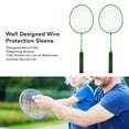 thumbnail image 6 of M Buder Badminton Racket Set Split Type Soft Nylon Handle Iron Alloy Double Rackets Boys Girls Kids Sports 24.02 inches / 61 cm Length, 6 of 9