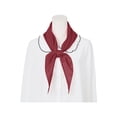 thumbnail image 4 of INSPIRE CHIC Women's Triangle Scarf Handmade Self-fold Sailor Bow Tie for Uniform 1 Pcs Burgundy One Size, 4 of 4