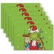 thumbnail image 1 of Juego de mesa navideña DAZONGE de Placemats, 6 unidades, color verde, lavable, 1 of 7