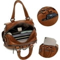 thumbnail image 5 of Mini Backpack Purse for Women Small Size Ladies Fashion Everyday Travel Multipurpose Design Handbags and Shoulder Purses Coffee, 5 of 5