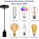 thumbnail image 2 of Pack of 2 metal pendant lights, adjustable cable 100cm, E27 pendant base, E27 pendant accessories for living room lighting., 2 of 4