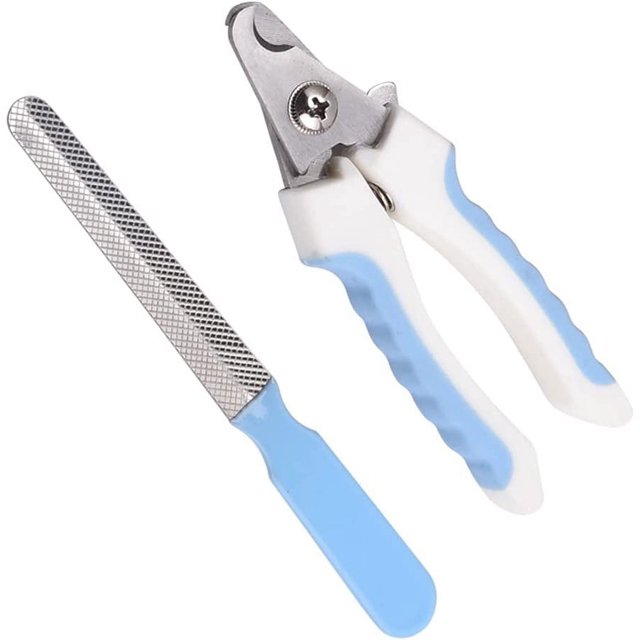 Jinsinto Cat and Dog Nail Clippers with Nail File Cat Claw Clippers with Sturdy Non Slip Handles for Pets Dog Cat