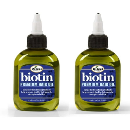 Difeel Premium Biotin Hair Oil 2.5 oz. (Pack of 2)