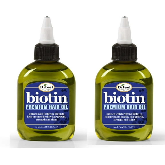 Difeel Premium Biotin Hair Oil 2.5 oz. (Pack of 2)