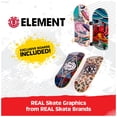 thumbnail image 2 of Miniskateboards Tech Deck Ultra DLX, paquete de 4 monopatines Element, 2 of 8