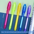 thumbnail image 3 of Bolígrafo de tinta espía invisible STENDA, 5 unidades con luz UV para niños de 8 a 12 años, 3 of 7