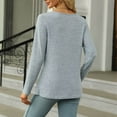 thumbnail image 6 of ZyeKqe Square Neck Tops for Women Long Sleeve Shirts Side Split Dressy Casual Blouses Loose Fitted Spring Top, 6 of 6