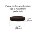 thumbnail image 2 of Unique Bargains Furniture Felt Pads Round 1 1/4' Anti-scratch for Furniture Closet Brown 48pcs, 2 of 7