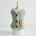 thumbnail image 6 of Dog Cat Vest, Fashion Cute Lion Pattern Soft Skin-friendly Cozy Thickened Knitted Fuzzy Lining Plush Winter Warm Coat Pet Clothes Costume for Puppy Outdoor Daily Wear, 6 of 8