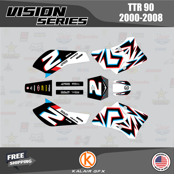 Kalair GFX Graphics Kit for Yamaha TTR90 (2000-2008) Vision Series