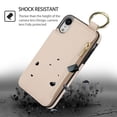thumbnail image 6 of Allytechgroup iPhone XS Max Wallet Case, RFID Blocking Zipper Pocket Ring Holder Kickstand Bumper Shockproof Portable Durable Phone Case for Apple iPhone XS Max, White, 6 of 8