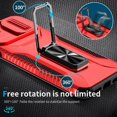 thumbnail image 4 of Funda para GANGXUN iPhone 6 - Soporte metálico, Función magnética, Rojo, 4 of 6