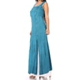 thumbnail image 3 of Sakkas Riva Women's Sleeveless Chemise + Over Dress Medieval Celtic Renaissance - Turquoise - 1XL/2XLP, 3 of 5
