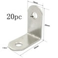 thumbnail image 4 of 20Pcs L Shape Stainless Steel Angle Corner Brackets Right Angle Corner Stand, 4 of 5