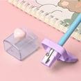 thumbnail image 3 of Eoozwa Heart Pencil Sharpeners Bulk Colored Pencil Sharpener Handheld Small Cute Pencil Sharpener Manual Blue Green Purple Pink Pencil Sharpeners with Cover for Office Supplies, 3 of 5