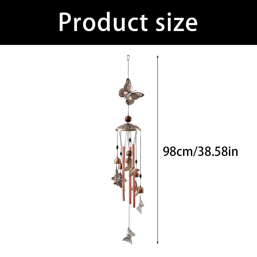 Musical Garden Wind Chimes Crafted From Weather Metal Enhances Outdoor Spaces Beautifully For Porch Or Yard