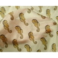 thumbnail image 4 of oneOone Silk Tabby Fabric Sea Horse Block Fabric Prints By Yard 42 Inch Wide, 4 of 4
