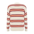 thumbnail image 5 of ZHENHONG Crew Cardigans Womens, Womens Cropped Striped Knit Cardigans Sweaters Trendy Long Sleeve Lightweight Open Front Button OutfitsCardigans for Women, 5 of 8
