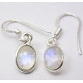 thumbnail image 2 of SilverStarJewel 925 Solid Silver Classic Rainbow Moonstone Beautiful Inexpensive Earrings 2.6 CM, 2 of 3