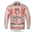 thumbnail image 2 of I'm a Brittany Spaniel Mom and a Registered Nurse Nothing Scares Me All Over Print 3D Baseball Jacket Brittany Dog Lover Gifts Idea Bomber Jacket Softball - 00002, 2 of 6