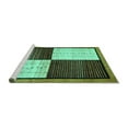thumbnail image 2 of Ahgly Company Machine Washable Indoor Rectangle Abstract Turquoise Blue Contemporary Area Rugs, 2' x 4', 2 of 4