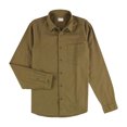 thumbnail image 1 of Frank & Oak Mens Flannel Button Up Shirt, Brown, Medium, 1 of 2